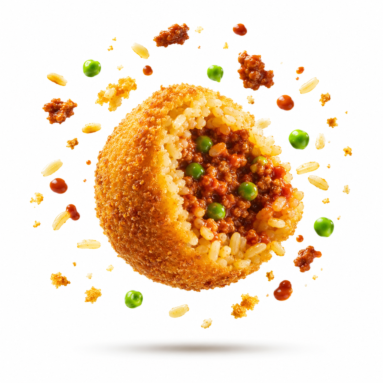 Arancino with ragu and peas from Bar Nettuno
