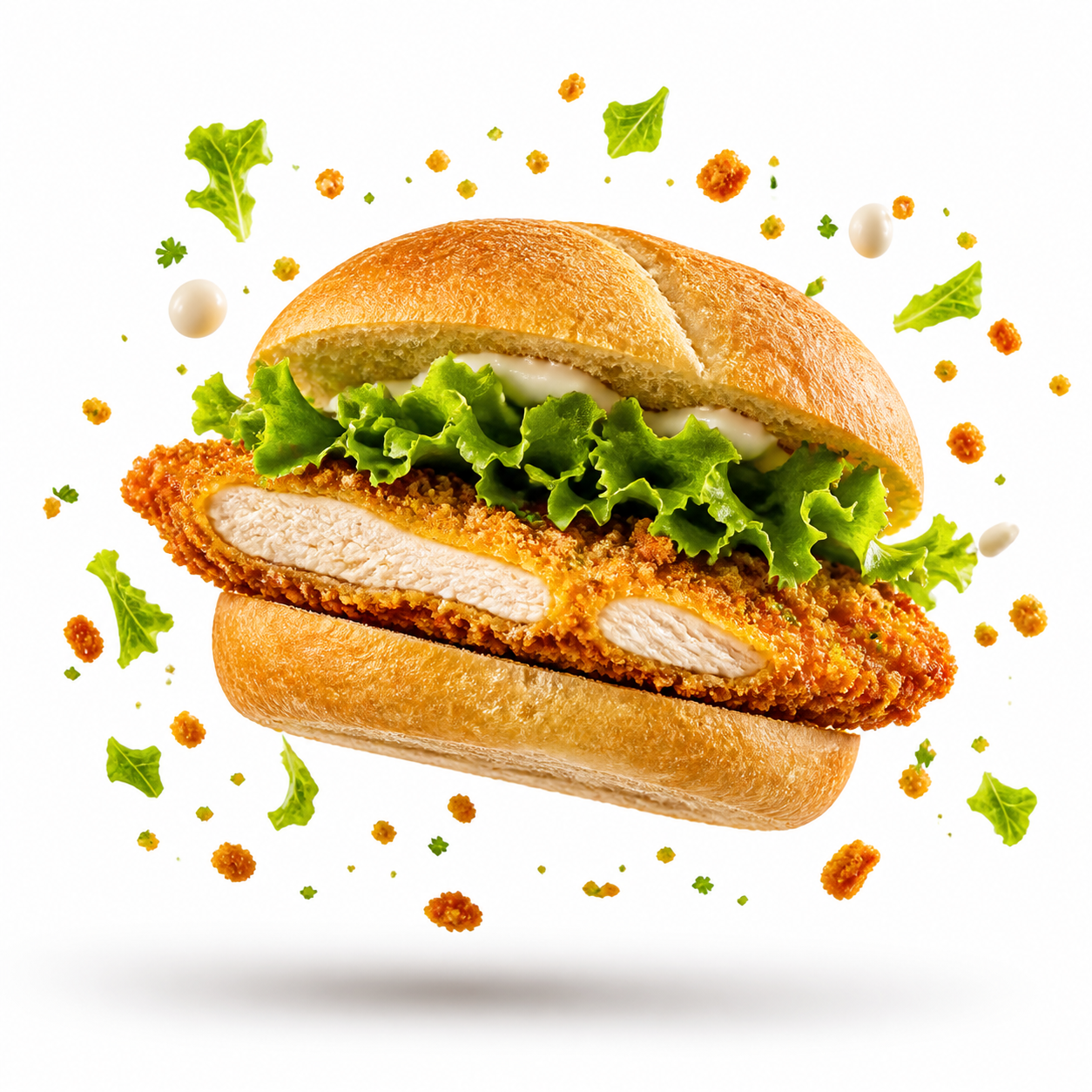 Chicken cutlet and green salad sandwich from Bar Nettuno