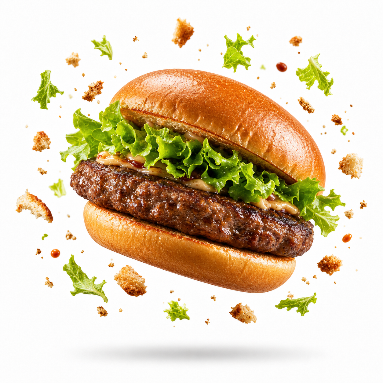 Hamburger and green salad sandwich from Bar Nettuno