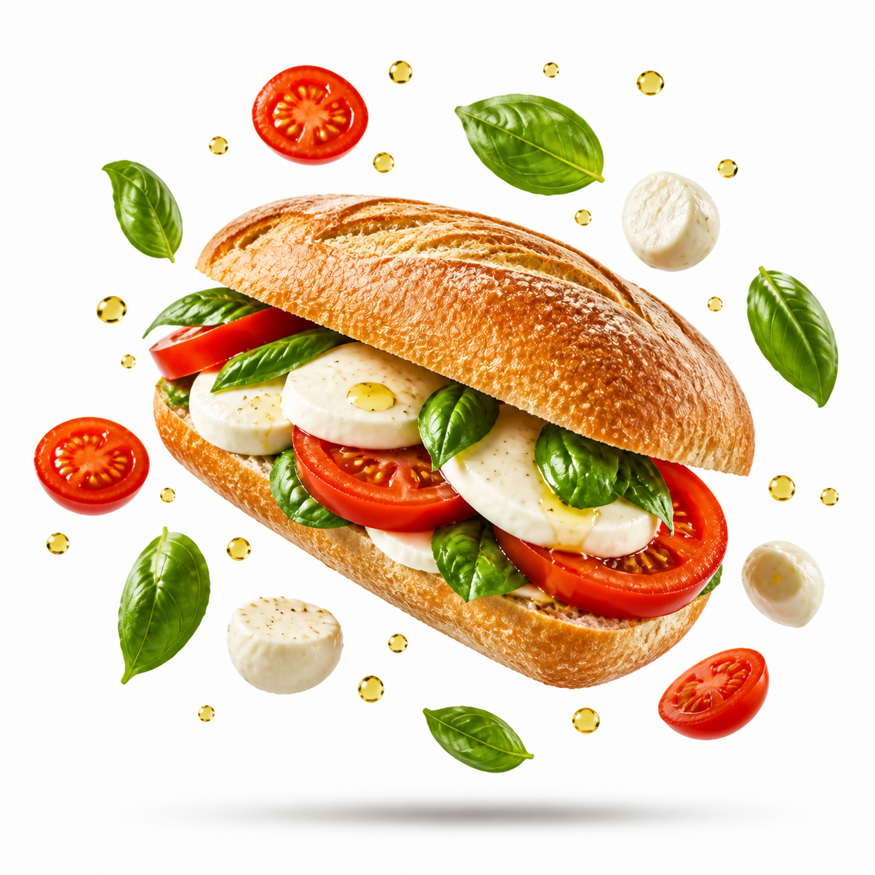 Tomato, mozzarella, and basil sandwich from Bar Nettuno