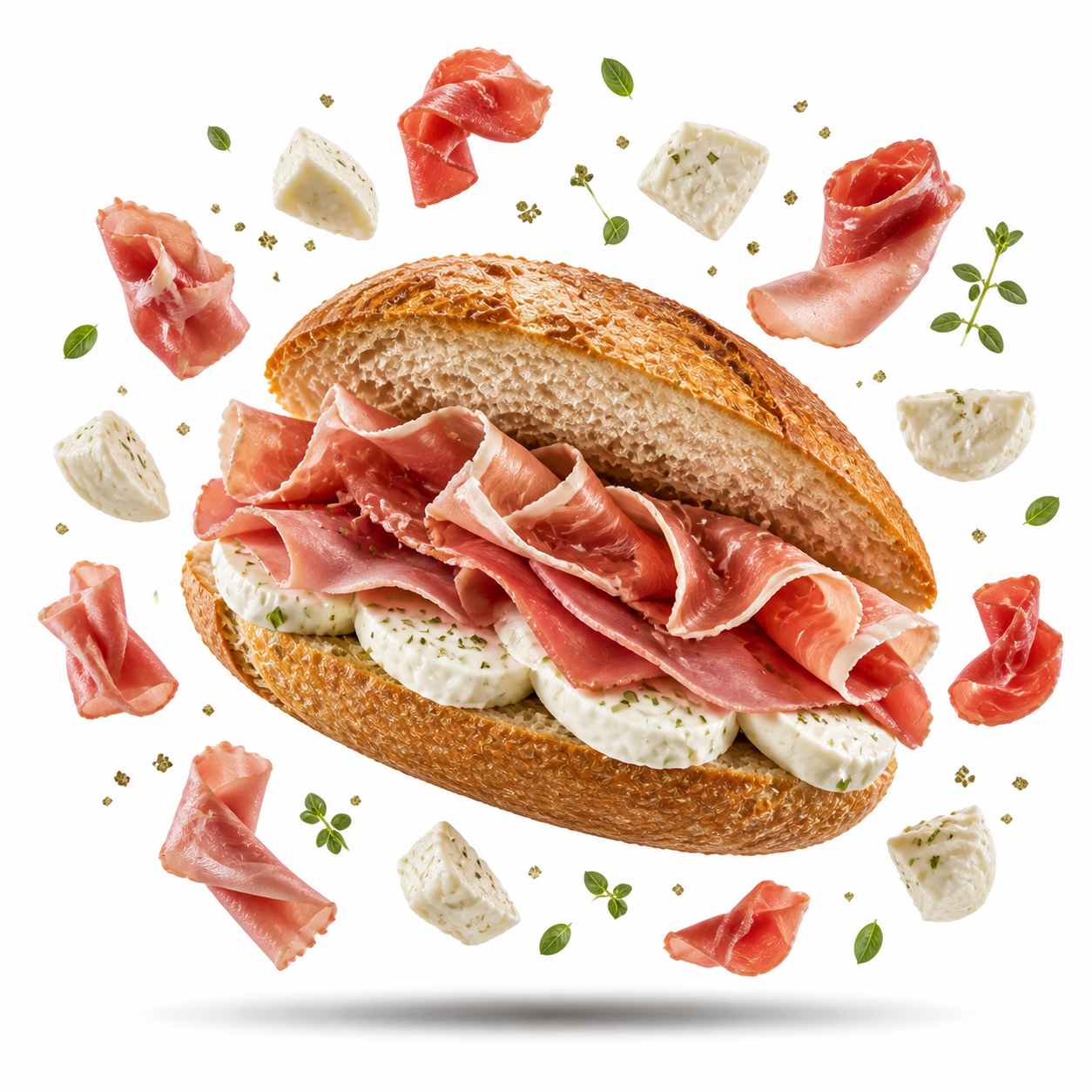 Ham and mozzarella sandwich from Bar Nettuno